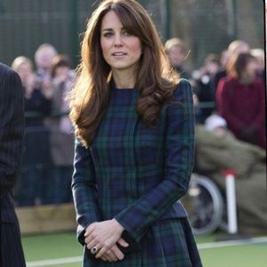 J.Crew Navy/Green Plaid Dress